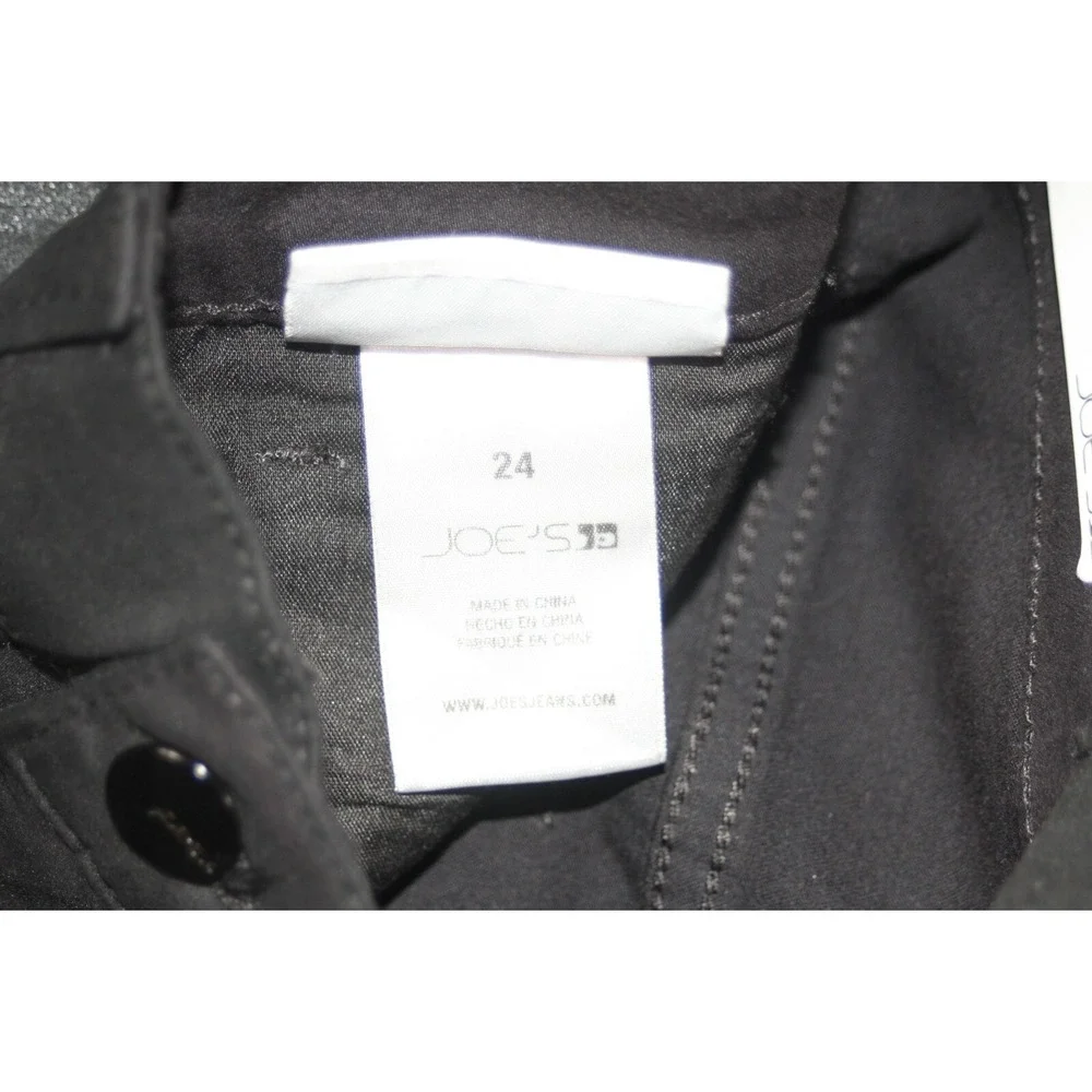 Joe's Jeans Womens Size 24 Black The Charlie Coated High Rise Ankle Skinny NWT